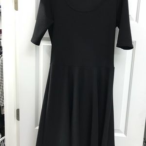 Lularoe Nicole Dress sz L solid black